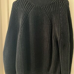 J. Crew Classic Black Knit Pullover - COZY